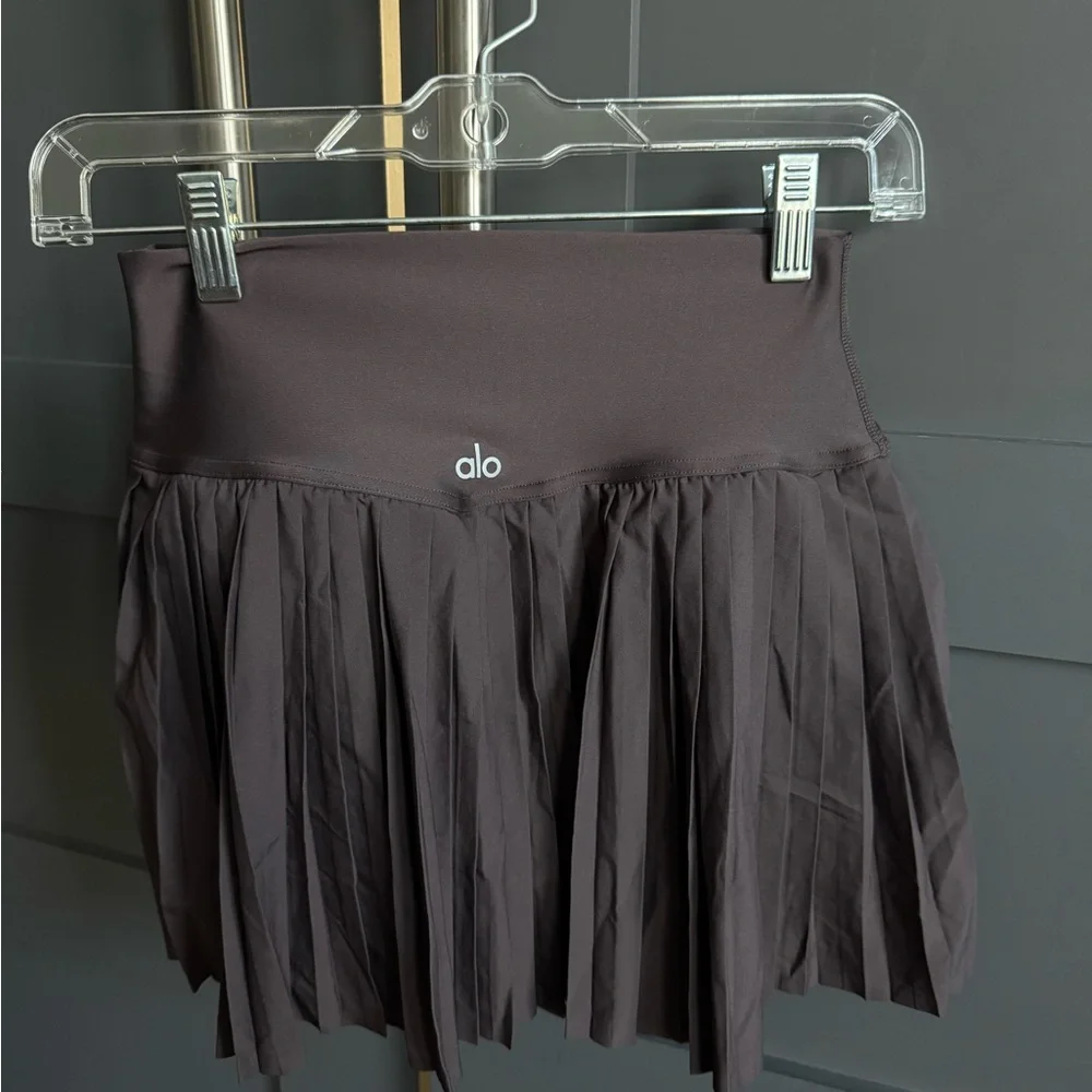 ALO Yoga Dark Brown Raisin Mini Skirt